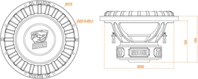 Головка сабвуфера DL Audio Raven 12 V.2