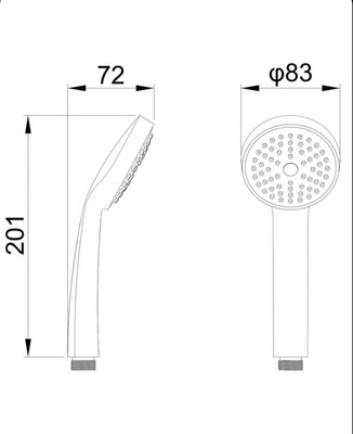 Лейка ручного душа Potato P03