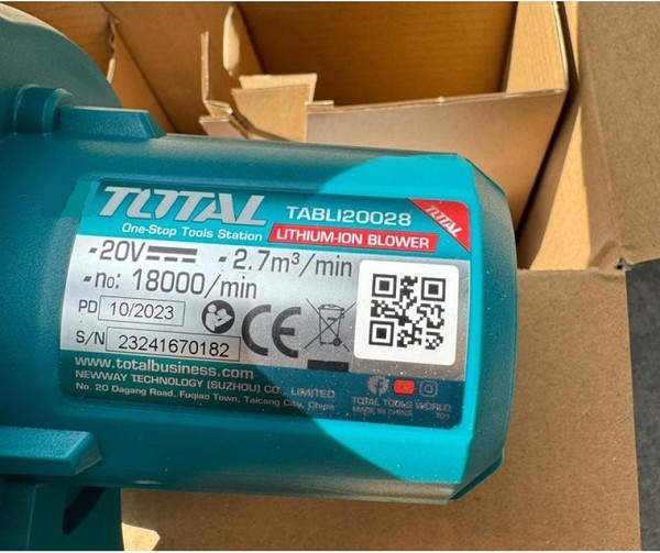 Воздуходувка аккумуляторная TOTAL TABLI20028