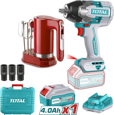 Аккумуляторный гайковерт TOTAL TIWLI20851+ Миксер / TOSLI240313 - фото