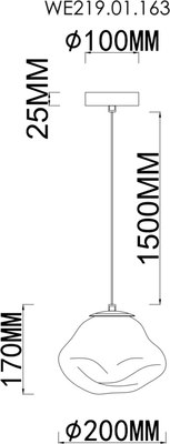 Потолочный светильник Wertmark Isola WE219.01.163