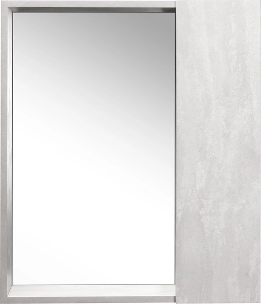 Шкаф с зеркалом для ванной Viant Берлин 60 / VBER60C-ZSH - фото