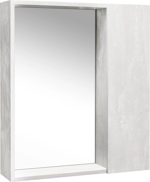 Шкаф с зеркалом для ванной Viant Берлин 60 / VBER60C-ZSH