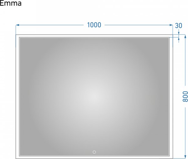 Зеркало Alavann Emma 100