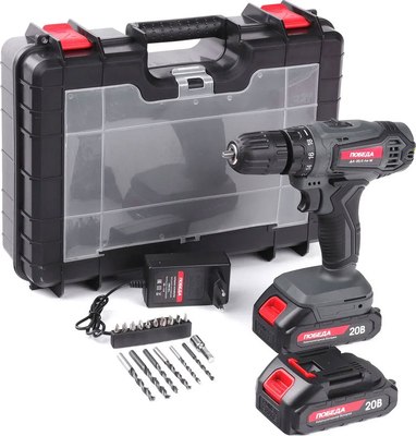 Аккумуляторная дрель-шуруповерт Победа ДА-20/2 Ли-М