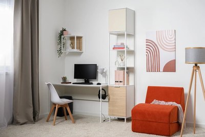 Стеллаж Mobi Марвэл 16.426 (белый PE шагрень/сатин 7045 SU/плэйн)