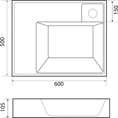 Умывальник Madera Vega 60x50