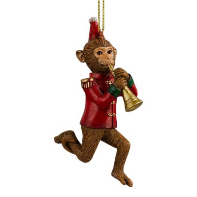 Елочная игрушка Erich Krause Decor. Цирковая обезьянка / 62457 - фото