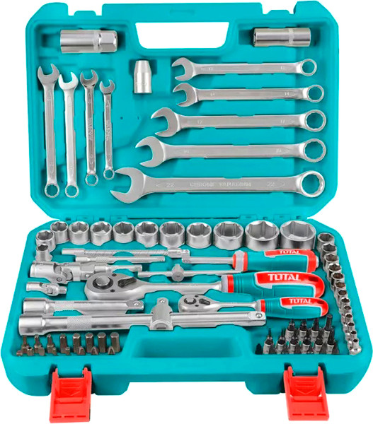 Универсальный набор инструментов TOTAL THT421802 - фото
