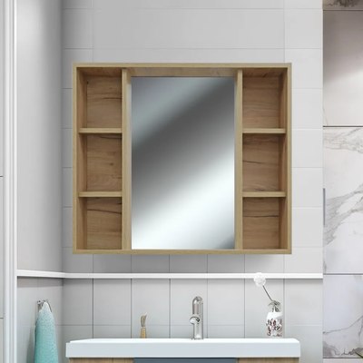 Шкаф с зеркалом для ванной Doratiz Лофт 80 / 2711.174