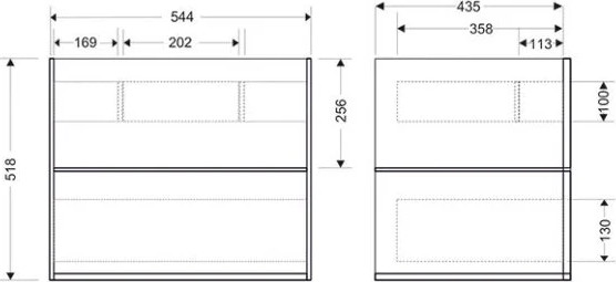Тумба под умывальник Toppus Silk 60 / 9711.001 