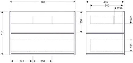 Тумба под умывальник Toppus Silk 80 / 9711.002