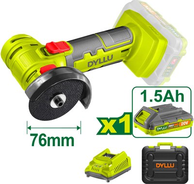 Угловая шлифовальная машина DYLLU Мини аккумуляторная DTLAP571