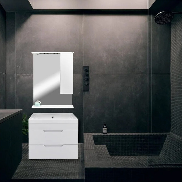 Шкаф с зеркалом для ванной Toppus Velour 60 / 2911.014