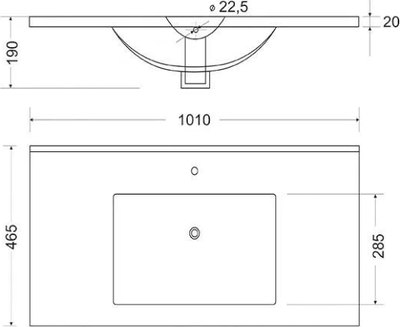 Умывальник Toppus Premier 100 / 0303.003