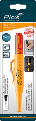 Маркер строительный Pica Для глубоких отверстий Ink / 150/40/SB - фото