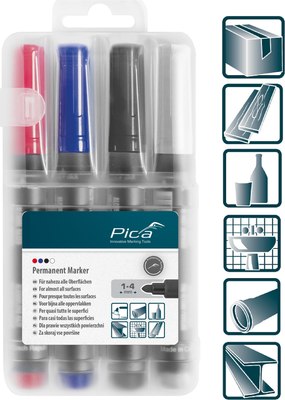 Набор маркеров строительных Pica Перманентных Classic / 520/04
