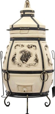 Тандыр Технокерамика Степной с откидной крышкой (700мм) - фото