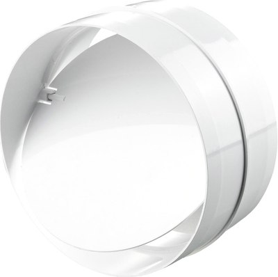 Соединитель воздуховода Семь ветров С обратным клапаном 100мм / 1111 - фото