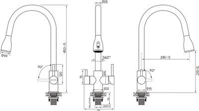 Смеситель Paulmark La214212-SBG
