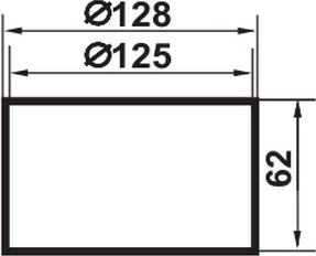Соединитель воздуховода Семь ветров 125мм / Ф2123