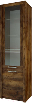Шкаф-пенал с витриной MySTAR Вирджиния 100.1779 (таксус) - фото