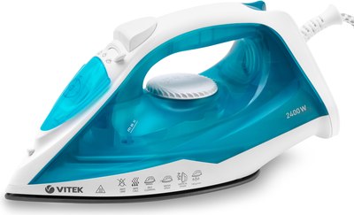 Утюг Vitek VT-8336 (белый/бирюзовый)