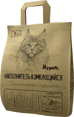 Наполнитель для туалета Mypets комкующийся бентонитовый - фото