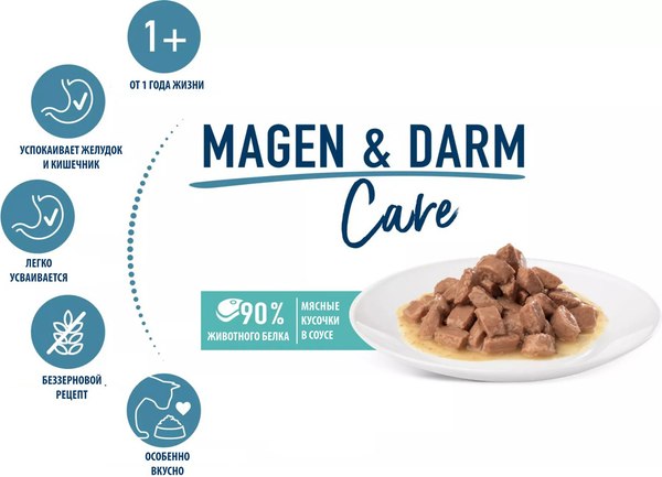 Влажный корм для кошек Happy Cat Sensitive Magen & Darm