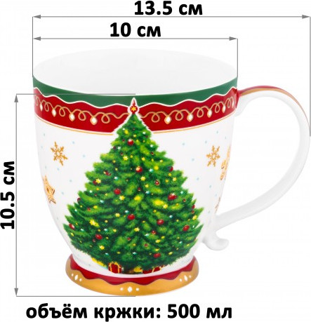 Кружка Elan Gallery Новогодняя елка / 420682