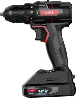 Аккумуляторная дрель-шуруповерт Deli EDE-DZ20-2D2