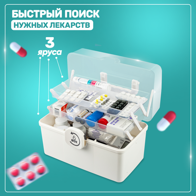 Органайзер для хранения Solmax&Home Аптечка / SM97224