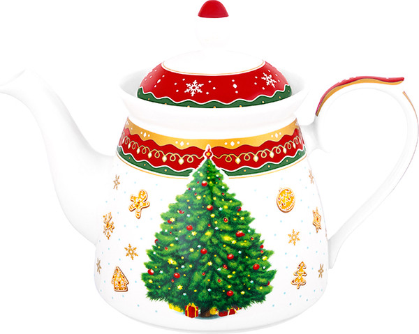 Заварочный чайник Elan Gallery Новогодняя елка / 420710 - фото