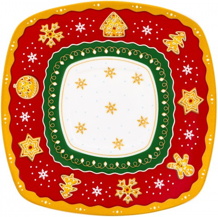Чашка с блюдцем Elan Gallery Новогодняя елка / 420733