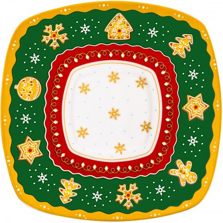 Чашка с блюдцем Elan Gallery Новогодняя елка / 420734