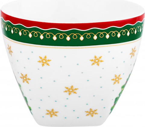 Чашка с блюдцем Elan Gallery Новогодняя елка / 420734