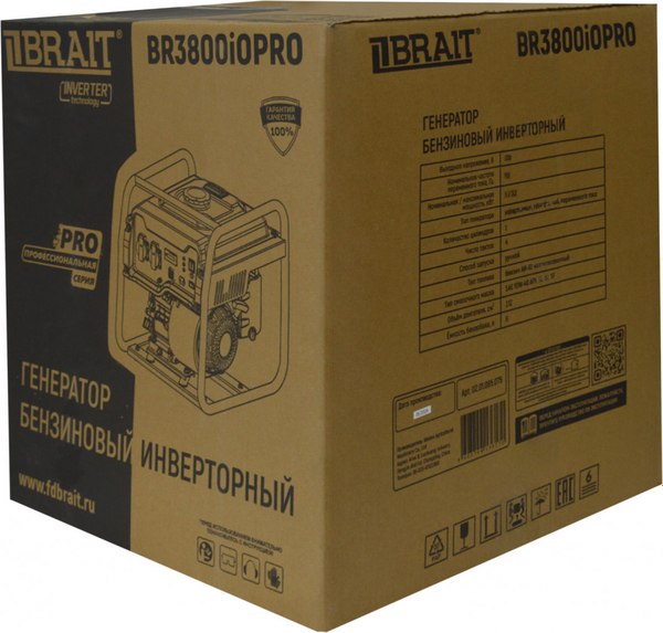 Инверторный генератор Brait BR3800iOPRO