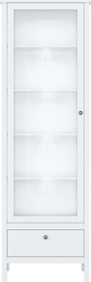 Шкаф с витриной Black Red White Ewa REG1W1S/65 с подсветкой - фото