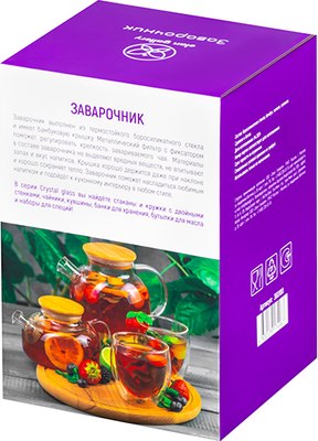 Заварочный чайник Elan Gallery Crystal Glass / 360180