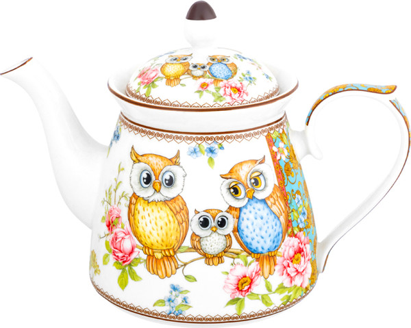 Заварочный чайник Elan Gallery Совушки / 420665 - фото
