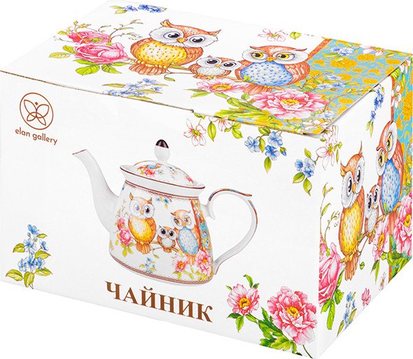 Заварочный чайник Elan Gallery Совушки / 420665