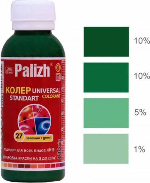 Колеровочная паста Palizh Standart универсальная 