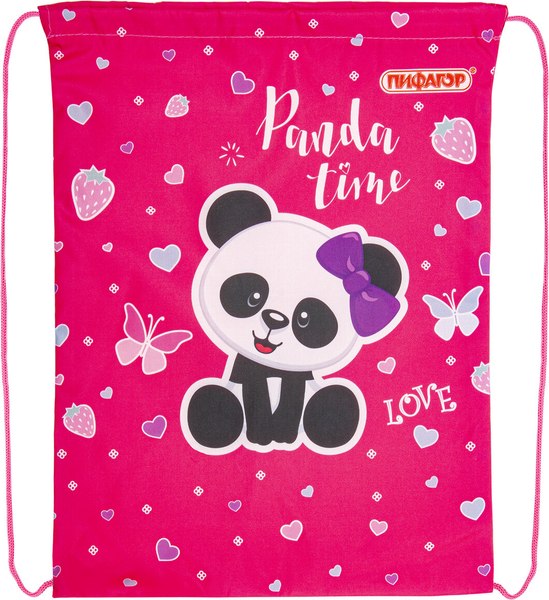 Мешок для обуви Пифагор Panda Time / 271601