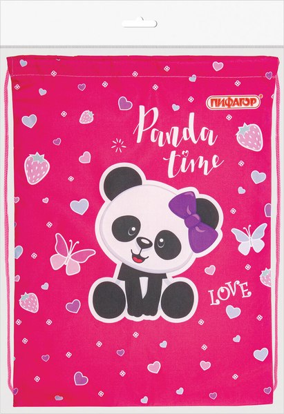 Мешок для обуви Пифагор Panda Time / 271601