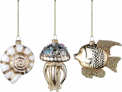 Набор елочных игрушек Tkano New Year Essential Sea Life / TK24-NY_DEC0009 - фото