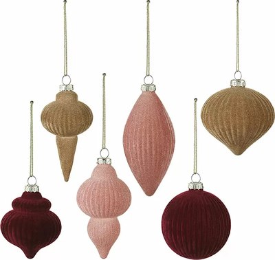 Набор елочных игрушек Tkano New Year Essential Velvet mood / TK24-NY_DEC0012 - фото