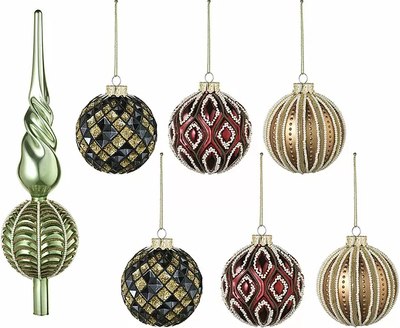 Набор шаров новогодних Tkano New Year Essential Vitrage / TK24-NY_DEC0003 - фото