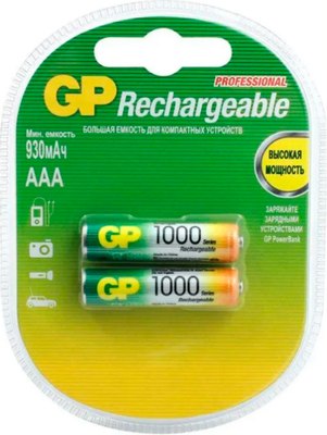 Комплект аккумуляторов GP Batteries SmartEnergy 1000mAh AAHC-2BP - фото