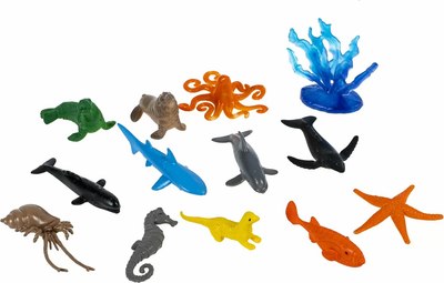Набор фигурок игровых Bondibon Морские животные. Ребятам о зверятах / ВВ6476 - фото