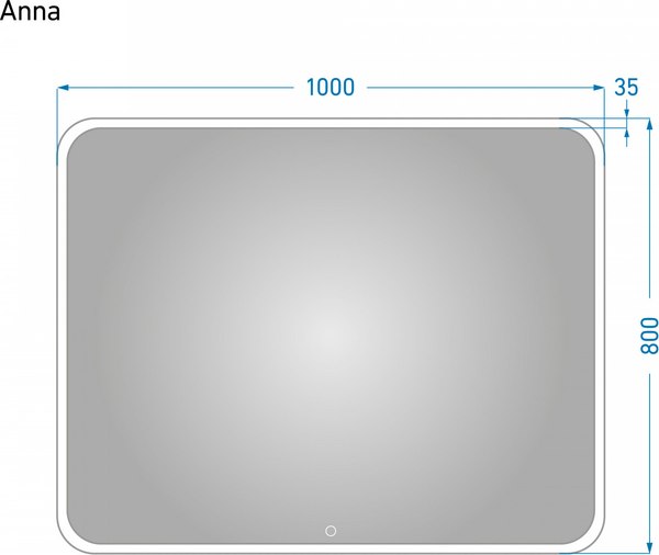 Зеркало Alavann Anna 100